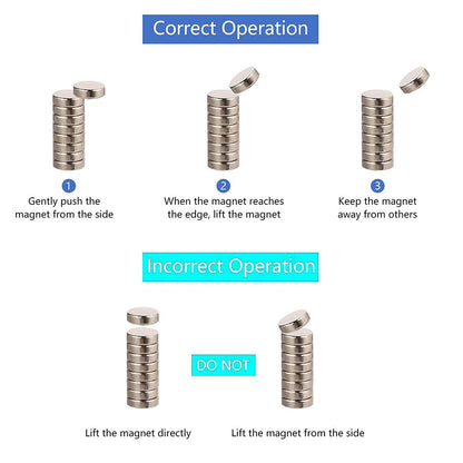 100Pcs / Set 10x2mm Round Super NdFeB Magnet N35 Strong Magnetic Plate for Industrial Production DIY