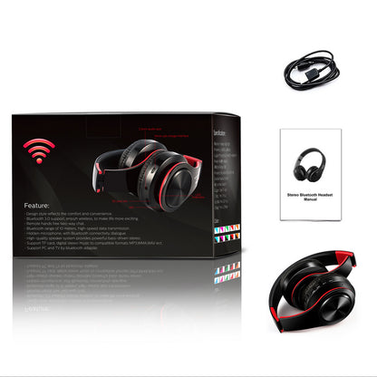 Foldable HIFI Stereo Portable Comfortable Bluetooth Wireless Stereo Headset