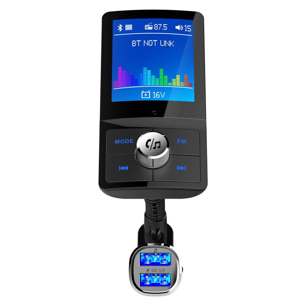 BC43 Car BlueTooth FM Transmitter MP3 Player QC3.0 USB Charger with LCD Display Screen