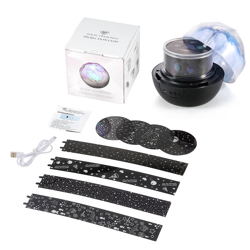 LED Night Light Colorful Starry Sky Planet Magic Star Moon Projector Universe LED Lamp Rotate Baby Nursery Light