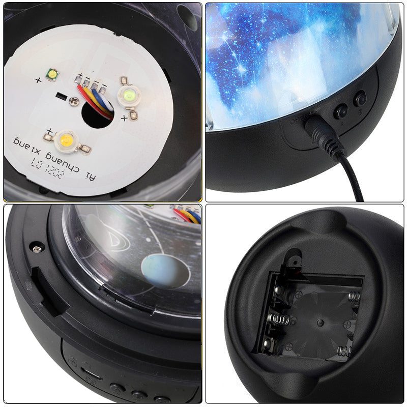 LED Night Light Colorful Starry Sky Planet Magic Star Moon Projector Universe LED Lamp Rotate Baby Nursery Light