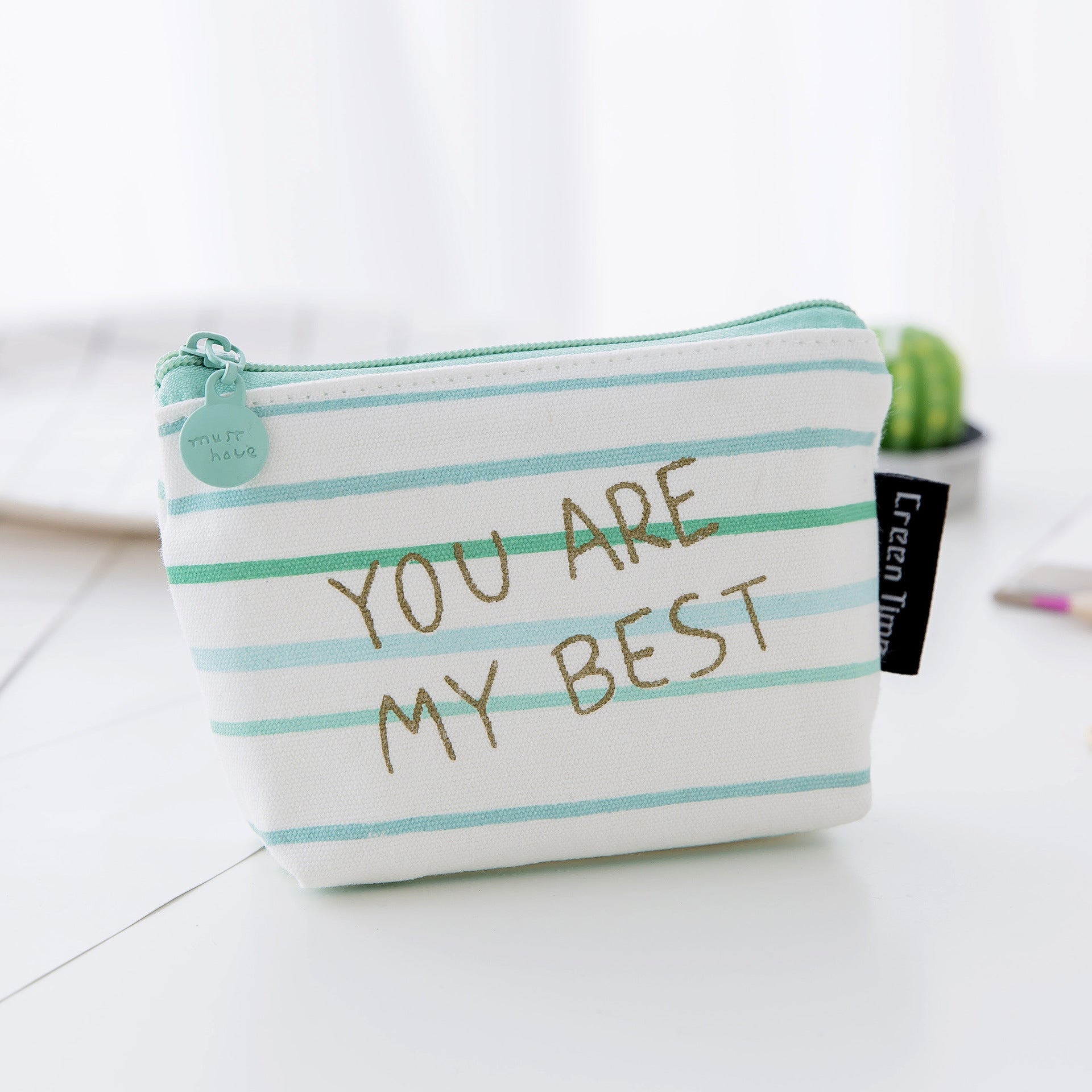 Durable Canvas Wallet Pattern Printing Mini Wallet Coin Purse