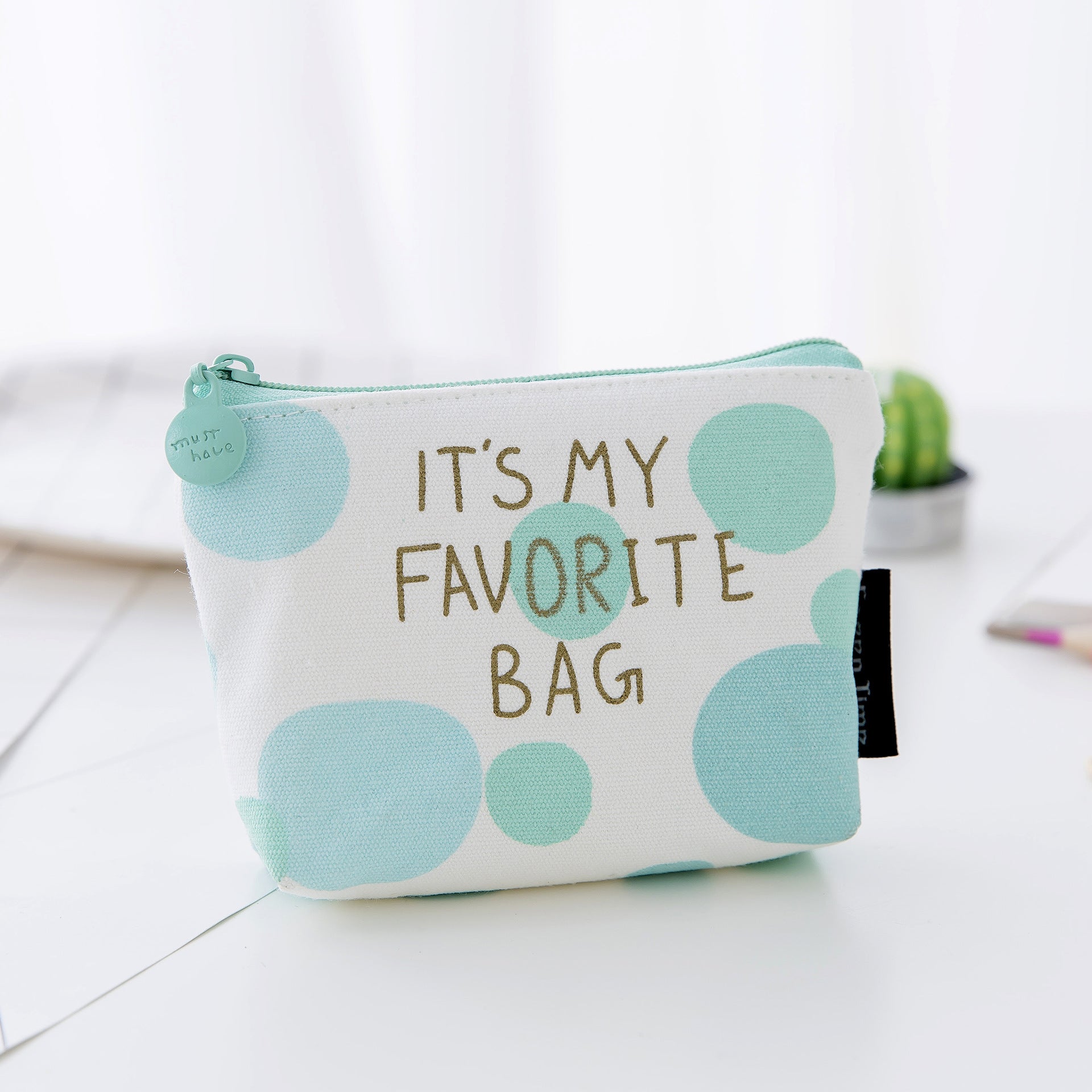 Durable Canvas Wallet Pattern Printing Mini Wallet Coin Purse