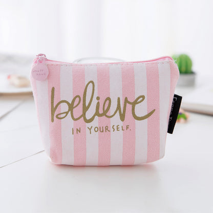 Change Purse, Printed Canvas Change Coin Purse