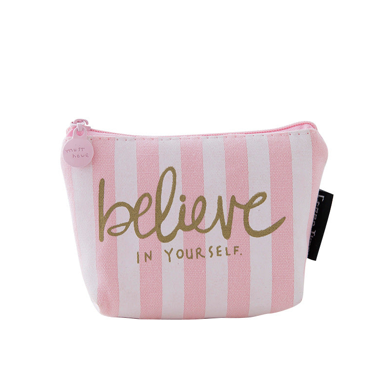 Change Purse, Printed Canvas Change Coin Purse