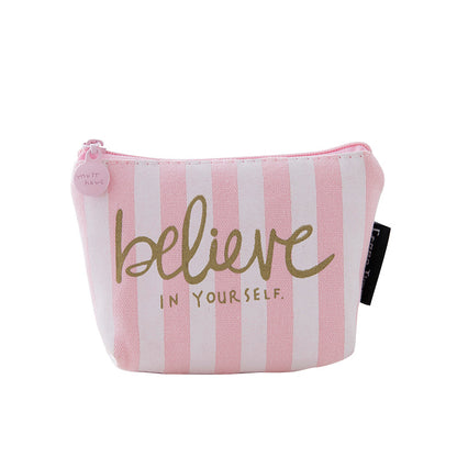 Change Purse, Printed Canvas Change Coin Purse