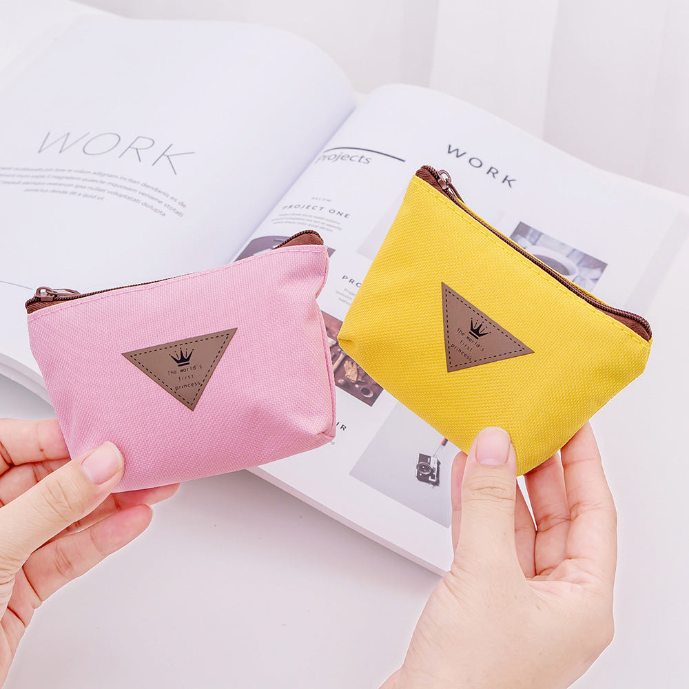 Lovely Oxford Cloth Mini Wallet Coin Purse, Size: 12 x 9 x 3cm