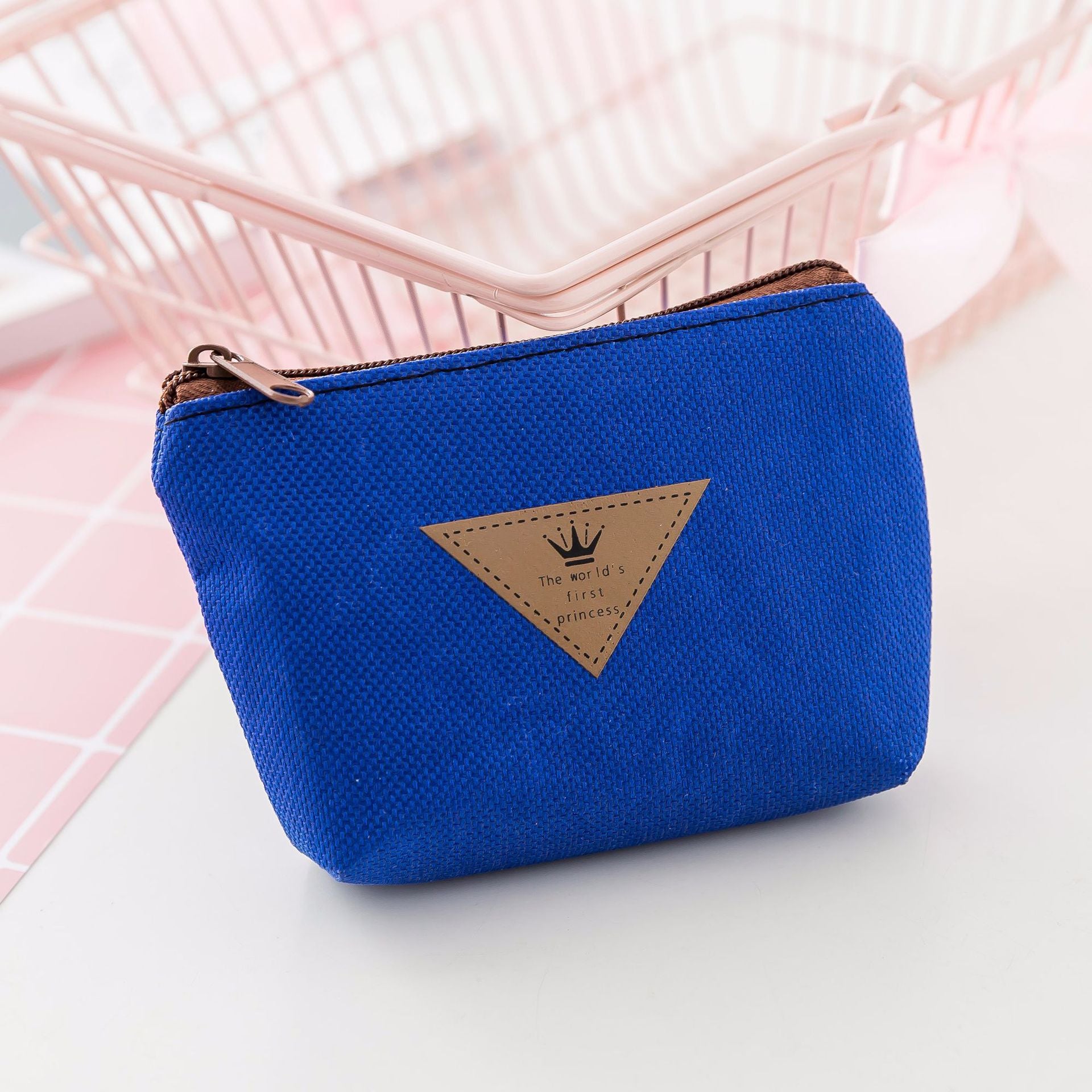 Lovely Oxford Cloth Mini Wallet Coin Purse, Size: 12 x 9 x 3cm