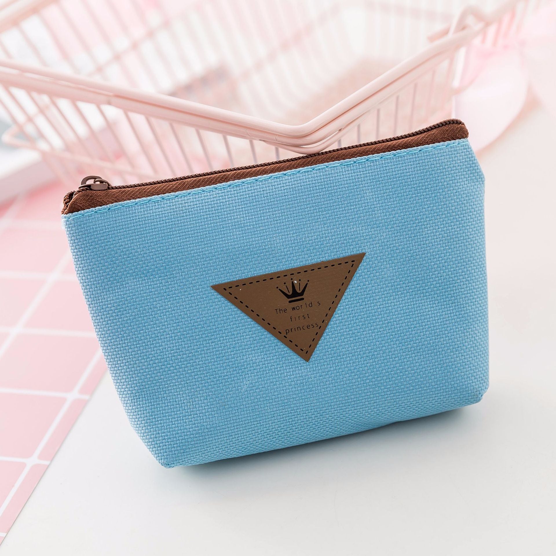 Lovely Oxford Cloth Mini Wallet Coin Purse, Size: 12 x 9 x 3cm