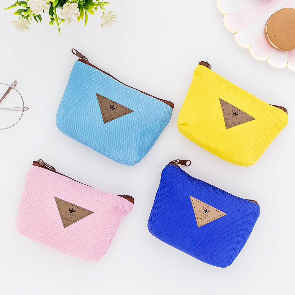 Lovely Oxford Cloth Mini Wallet Coin Purse, Size: 12 x 9 x 3cm
