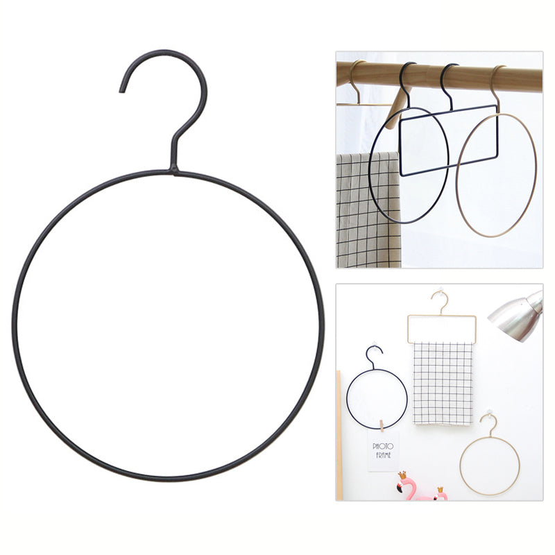 Iron Cloth Hanger Laundry Storage Organization Drying Rack