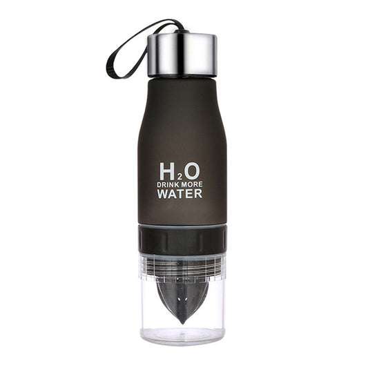 650ml Fruit Infuser Bottle Frosted Plastic Lemon Juice Water Bottle