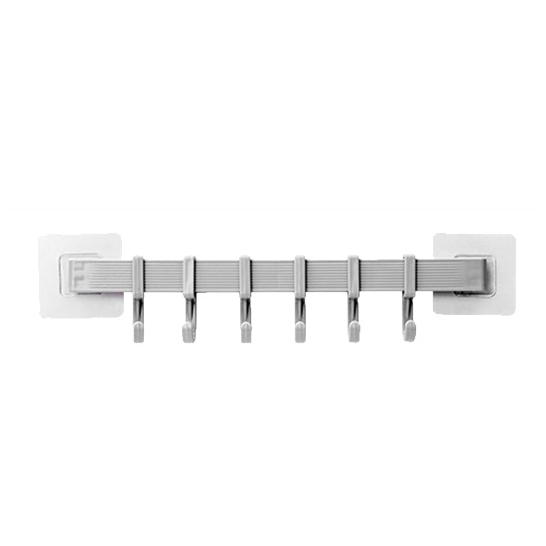 Self-adhesive Wall Hooks Wall-Mounted Coat Rack (6 Hooks)