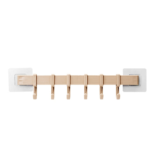 Self-adhesive Wall Hooks Wall-Mounted Coat Rack (6 Hooks)