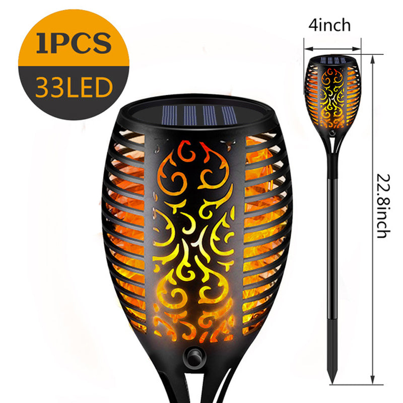 LED Solar Light Waterproof Flickering Flame Torch Light Garden Lamp Outdoor