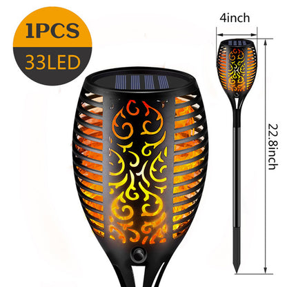 LED Solar Light Waterproof Flickering Flame Torch Light Garden Lamp Outdoor