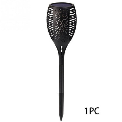 LED Solar Light Waterproof Flickering Flame Torch Light Garden Lamp Outdoor