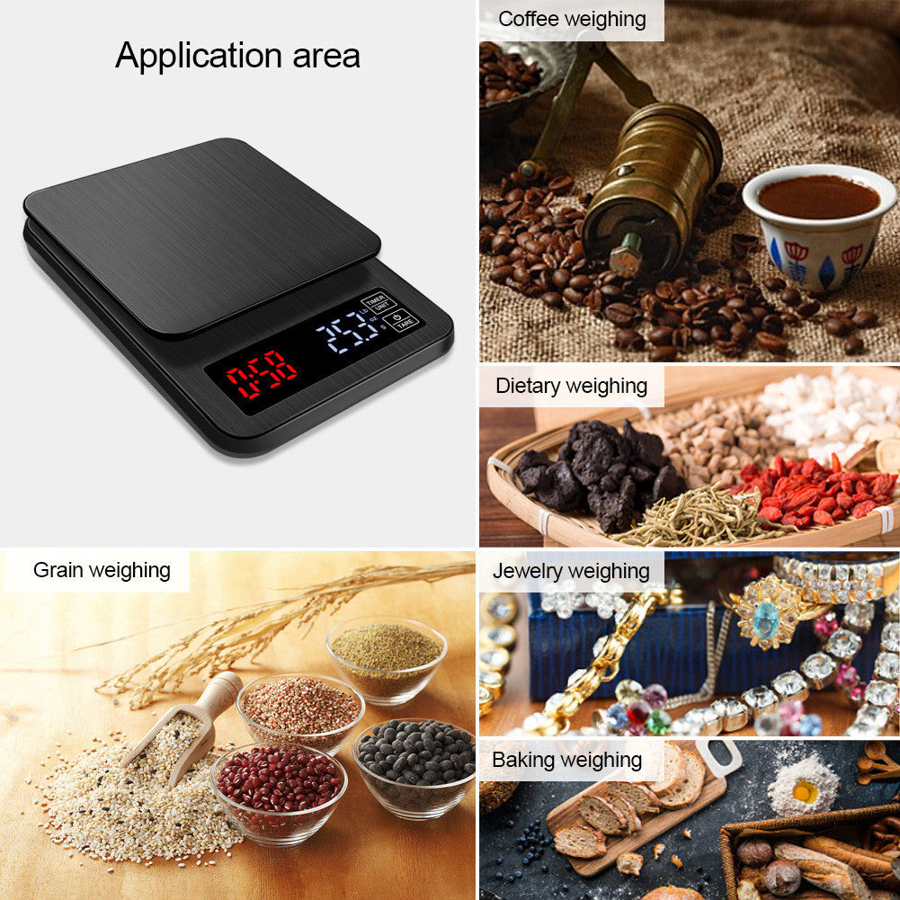 Digital Mini Scale 10kg 0.1g Pocket Electric Weight Grams with LCD Backlit Display