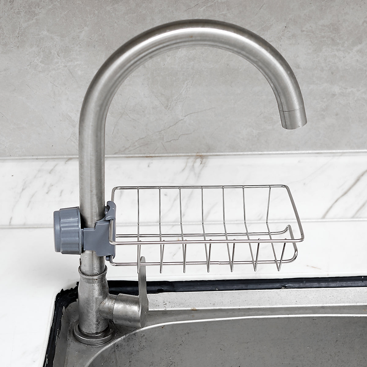 Sink Tap Hanging Storage Holder Faucet Storage Rack Sponge Kitchen Faucet Clip Shelf Towel Organizer