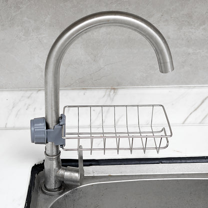 Sink Tap Hanging Storage Holder Faucet Storage Rack Sponge Kitchen Faucet Clip Shelf Towel Organizer