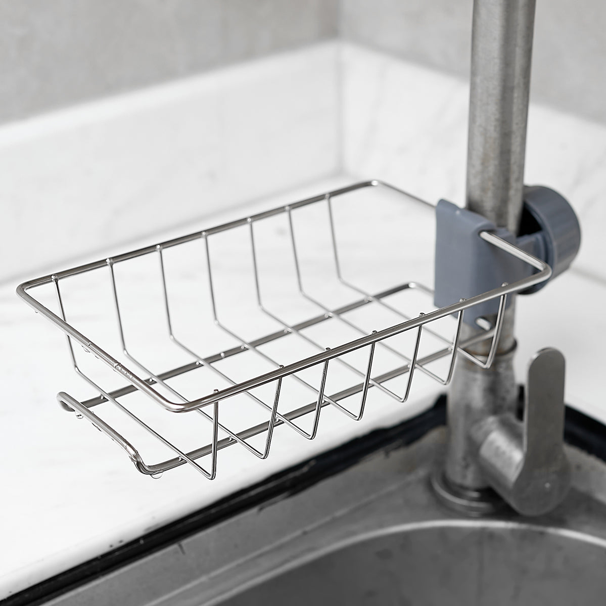 Sink Tap Hanging Storage Holder Faucet Storage Rack Sponge Kitchen Faucet Clip Shelf Towel Organizer