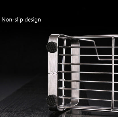 Kitchen Drain Basket Stainless Steel Faucet Sink Storage Rack  Shower Rack
