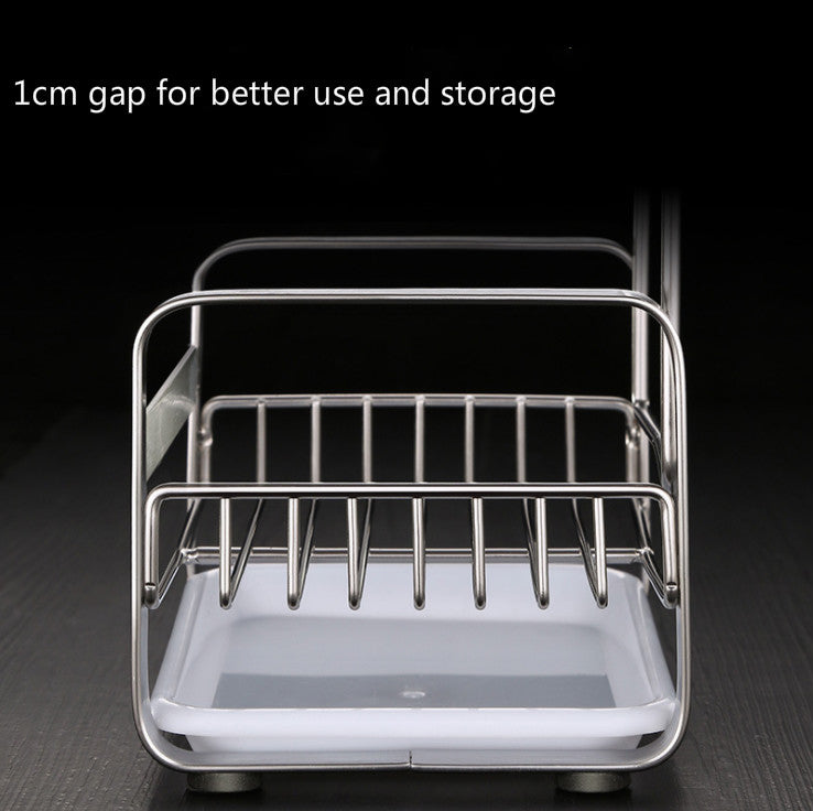 Kitchen Drain Basket Stainless Steel Faucet Sink Storage Rack  Shower Rack