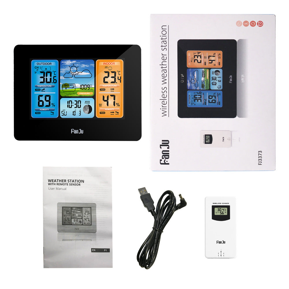 Multi-functional Electronic Alarm Clock with Color Screen Meteorological Function