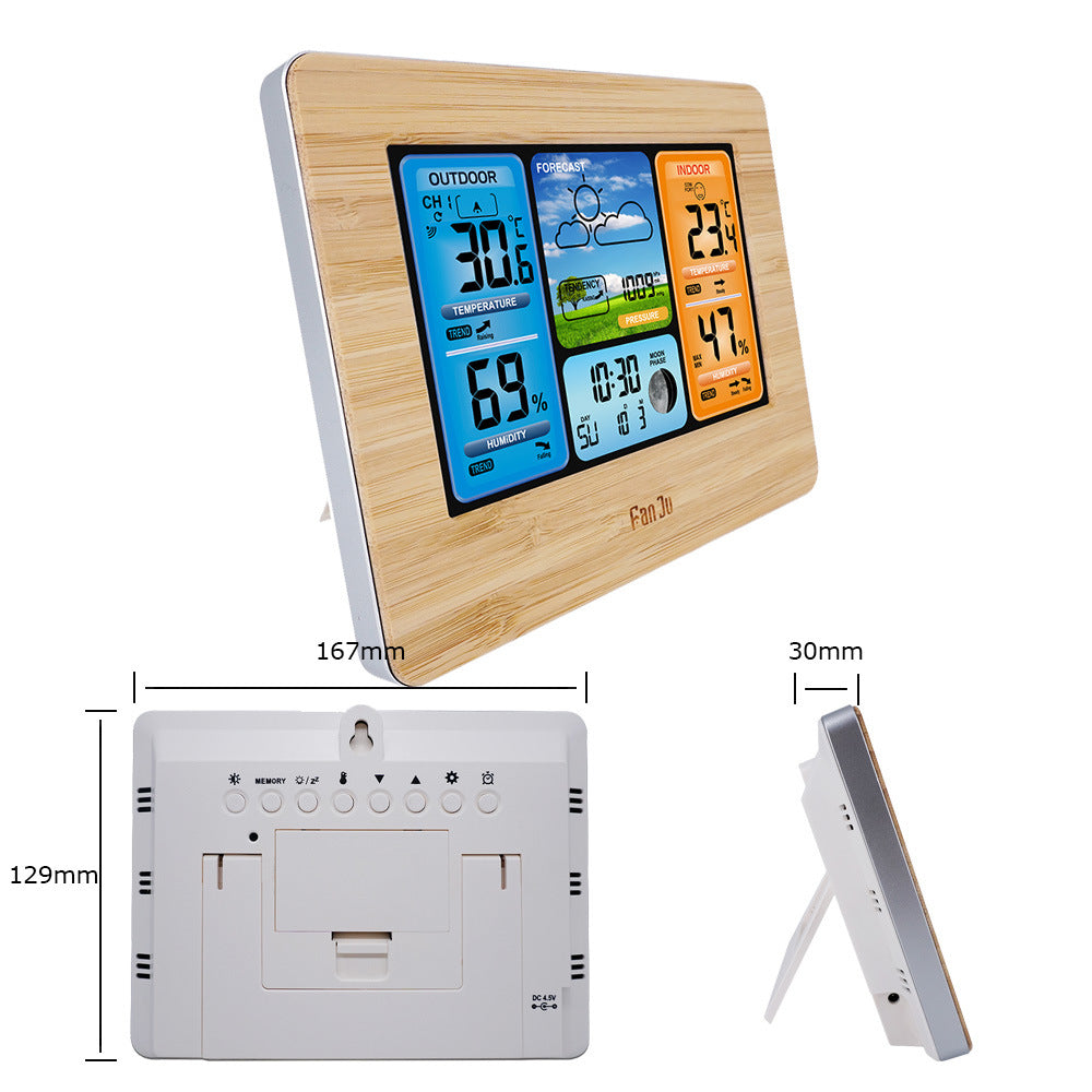 Multi-functional Electronic Alarm Clock with Color Screen Meteorological Function