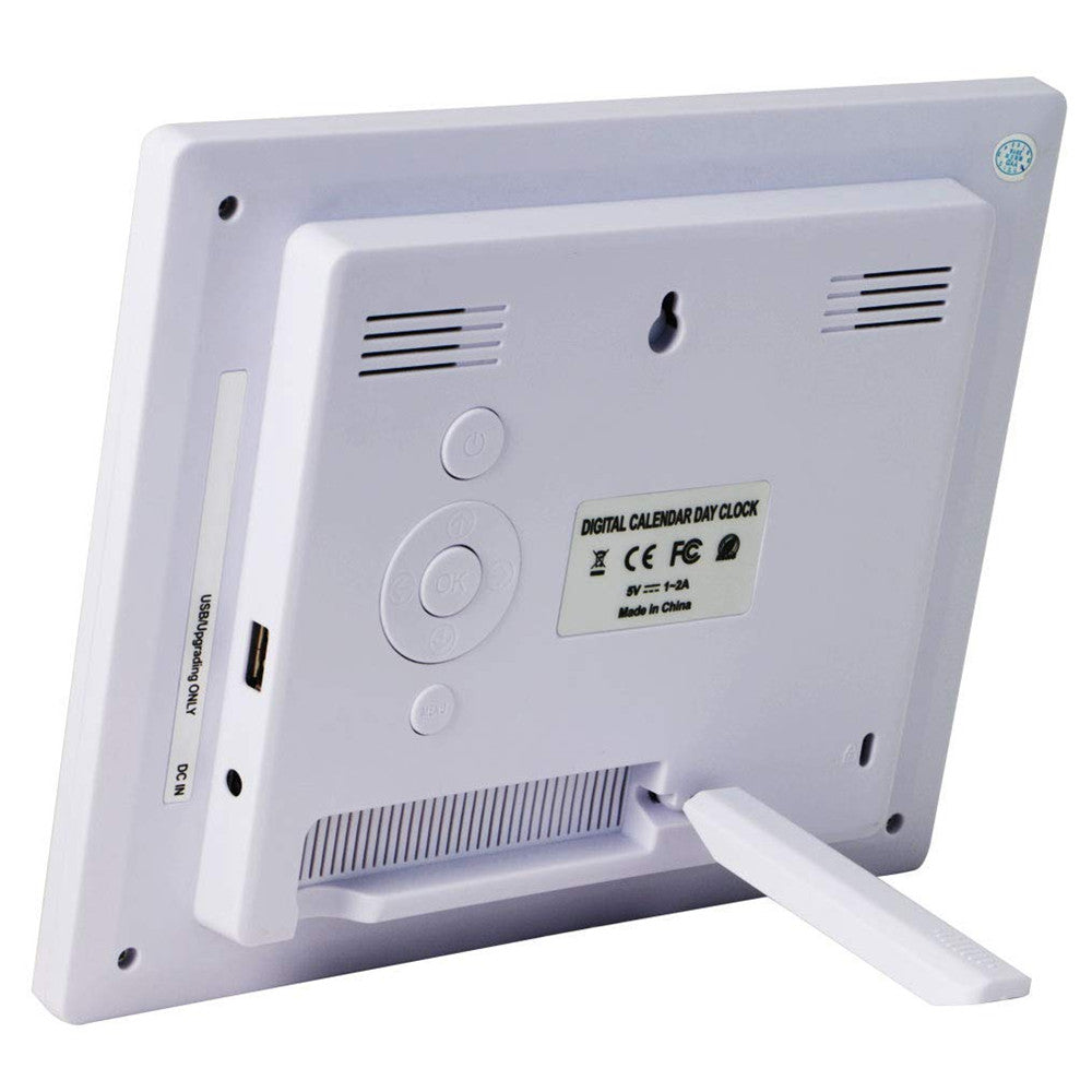 For The Elderly 8-inch Digital Super Large Characters LED Electronic Calendar Alarm Clock