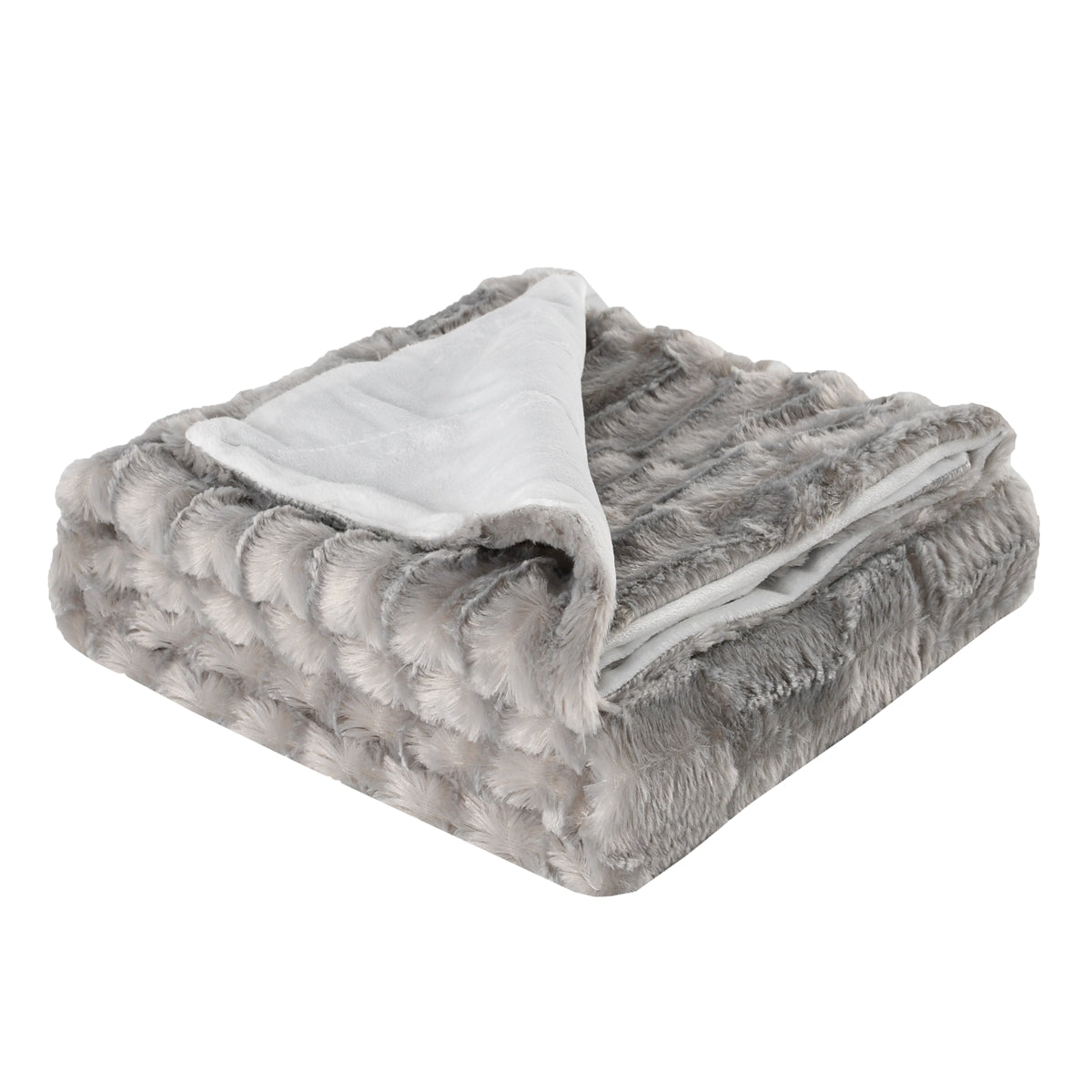 130x160cm Thickening Flannel Lamb Composite Home Office Double-Layer Blanket