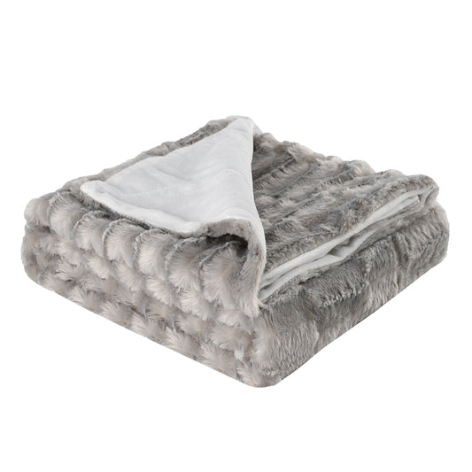 130x160cm Thickening Flannel Lamb Composite Home Office Double-Layer Blanket