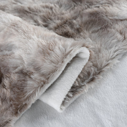 130x160cm Thickening Flannel Lamb Composite Home Office Double-Layer Blanket
