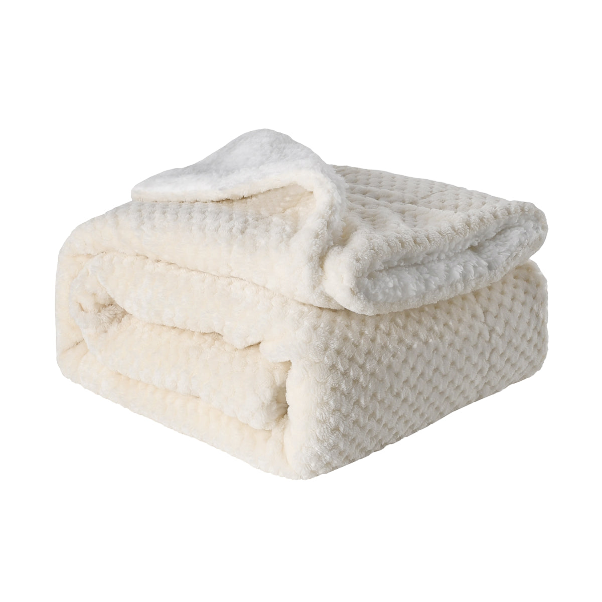 130x160cm Thickening Flannel Lamb Composite Home Office Double-Layer Blanket