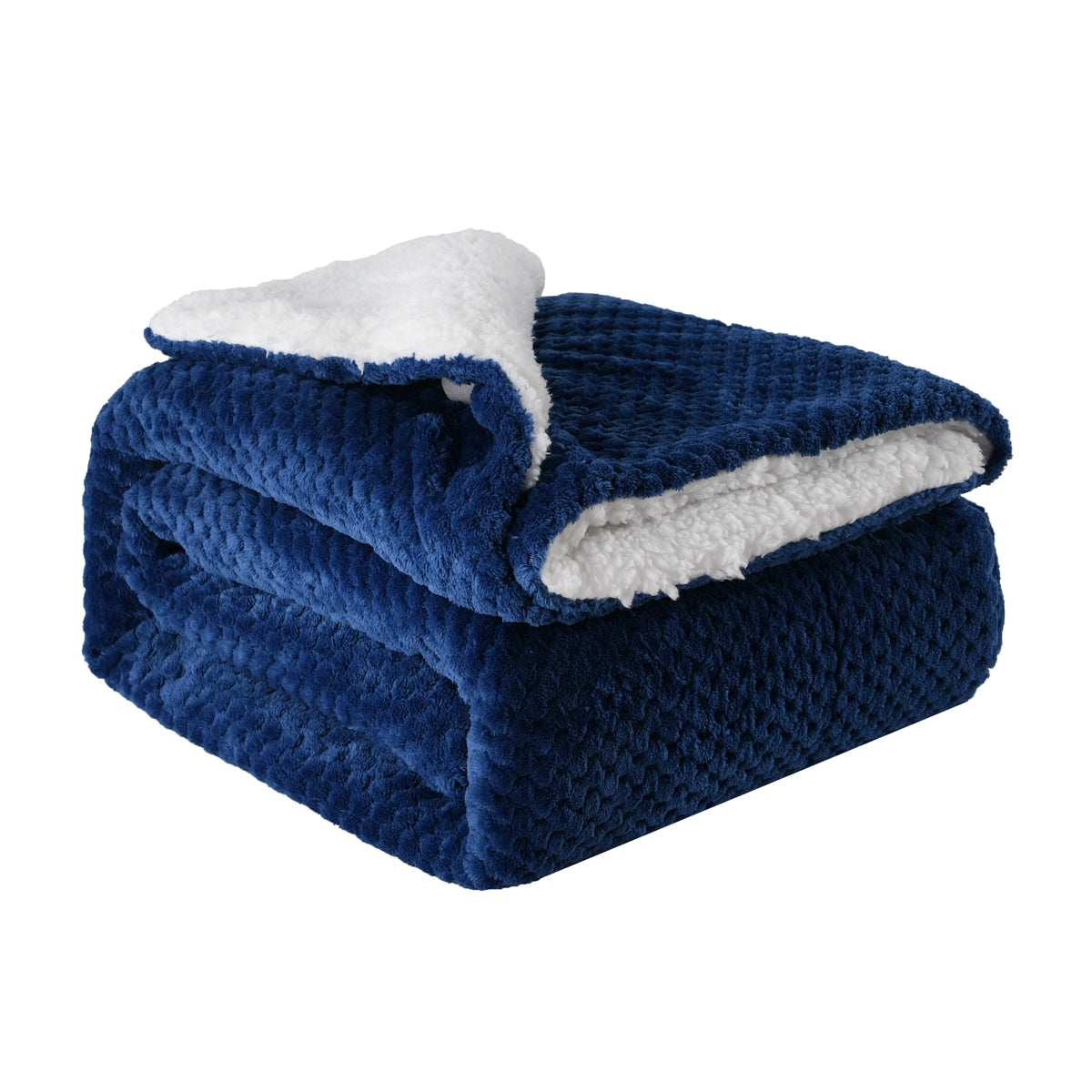 130x160cm Thickening Flannel Lamb Composite Home Office Double-Layer Blanket