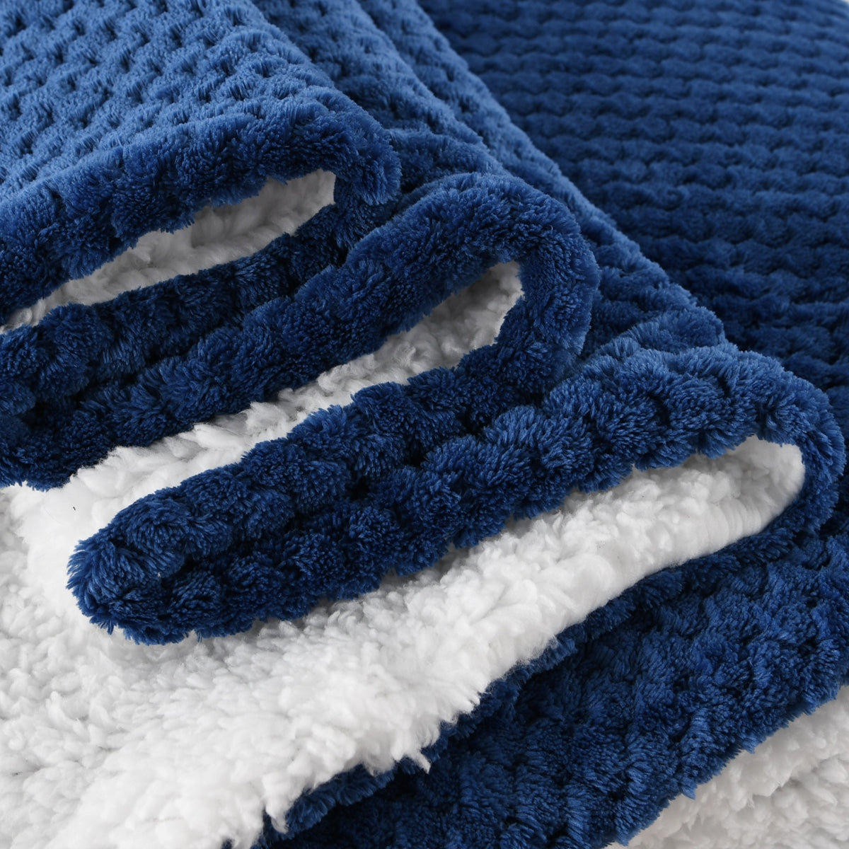 130x160cm Thickening Flannel Lamb Composite Home Office Double-Layer Blanket