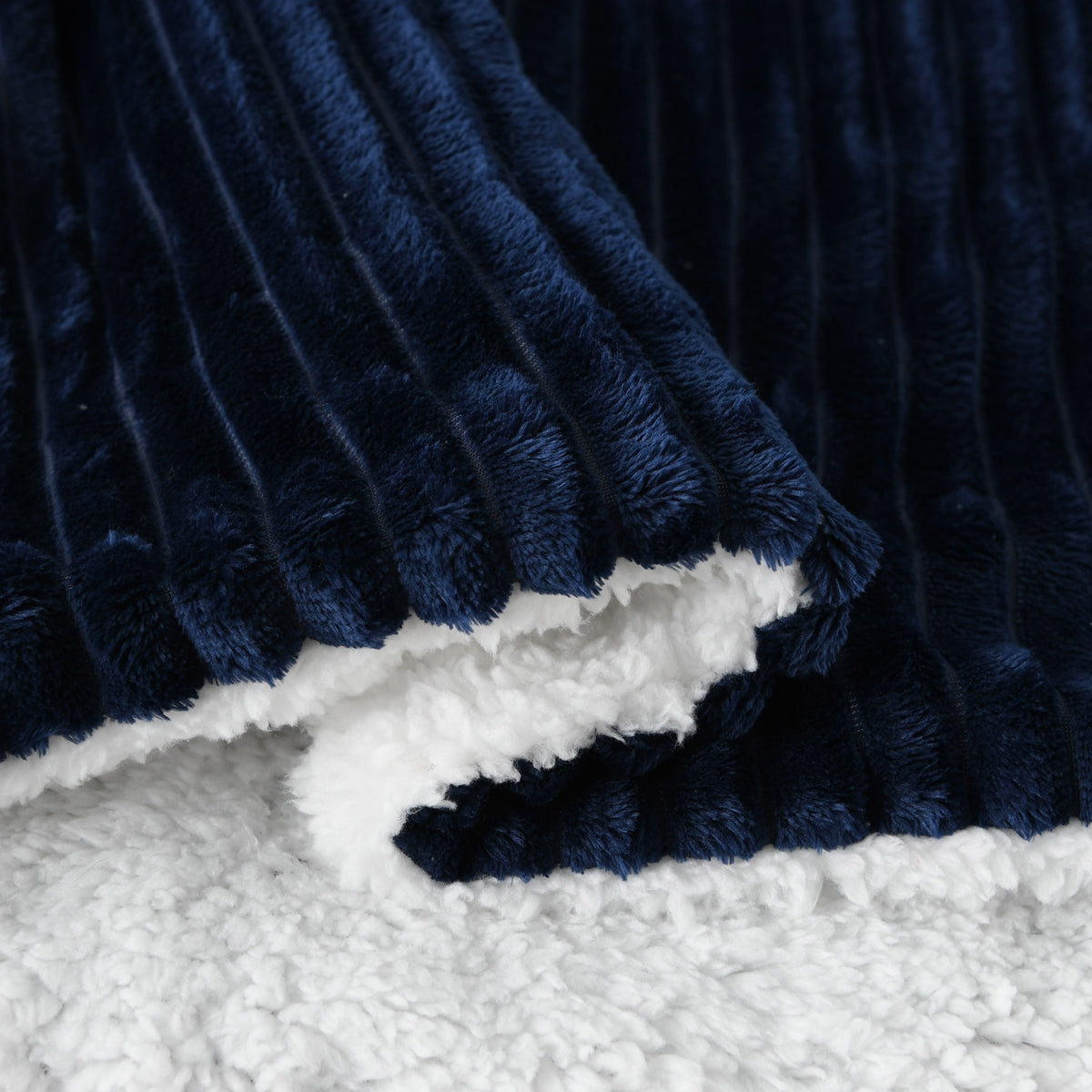 130x160cm Thickening Flannel Lamb Composite Home Office Double-Layer Blanket