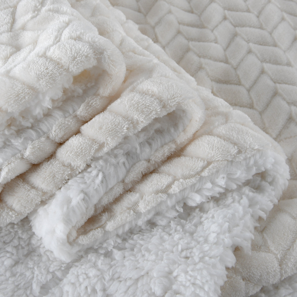 130x160cm Thickening Flannel Lamb Composite Home Office Double-Layer Blanket