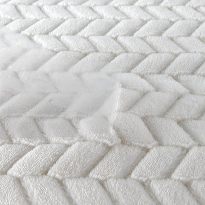 130x160cm Thickening Flannel Lamb Composite Home Office Double-Layer Blanket