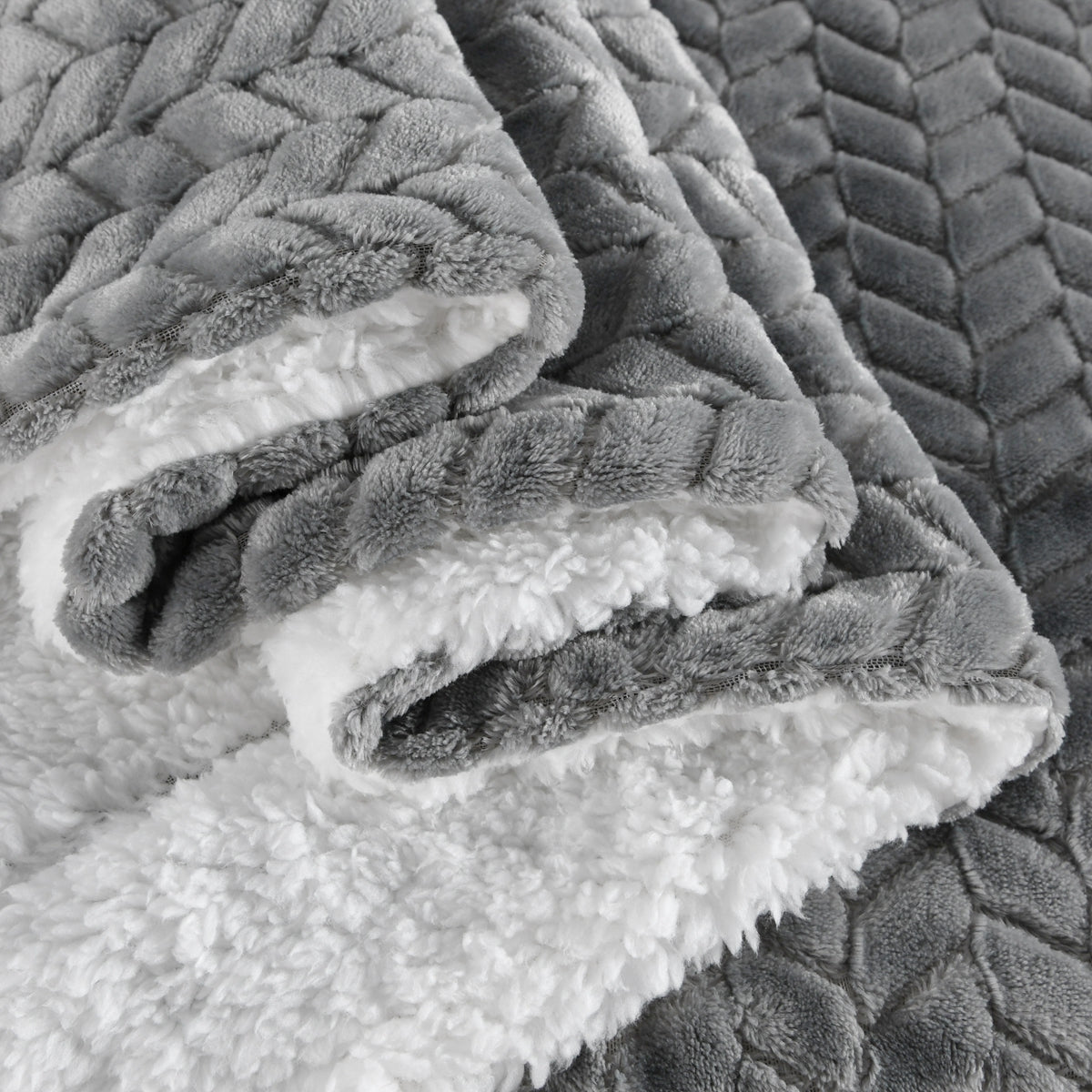 130x160cm Thickening Flannel Lamb Composite Home Office Double-Layer Blanket