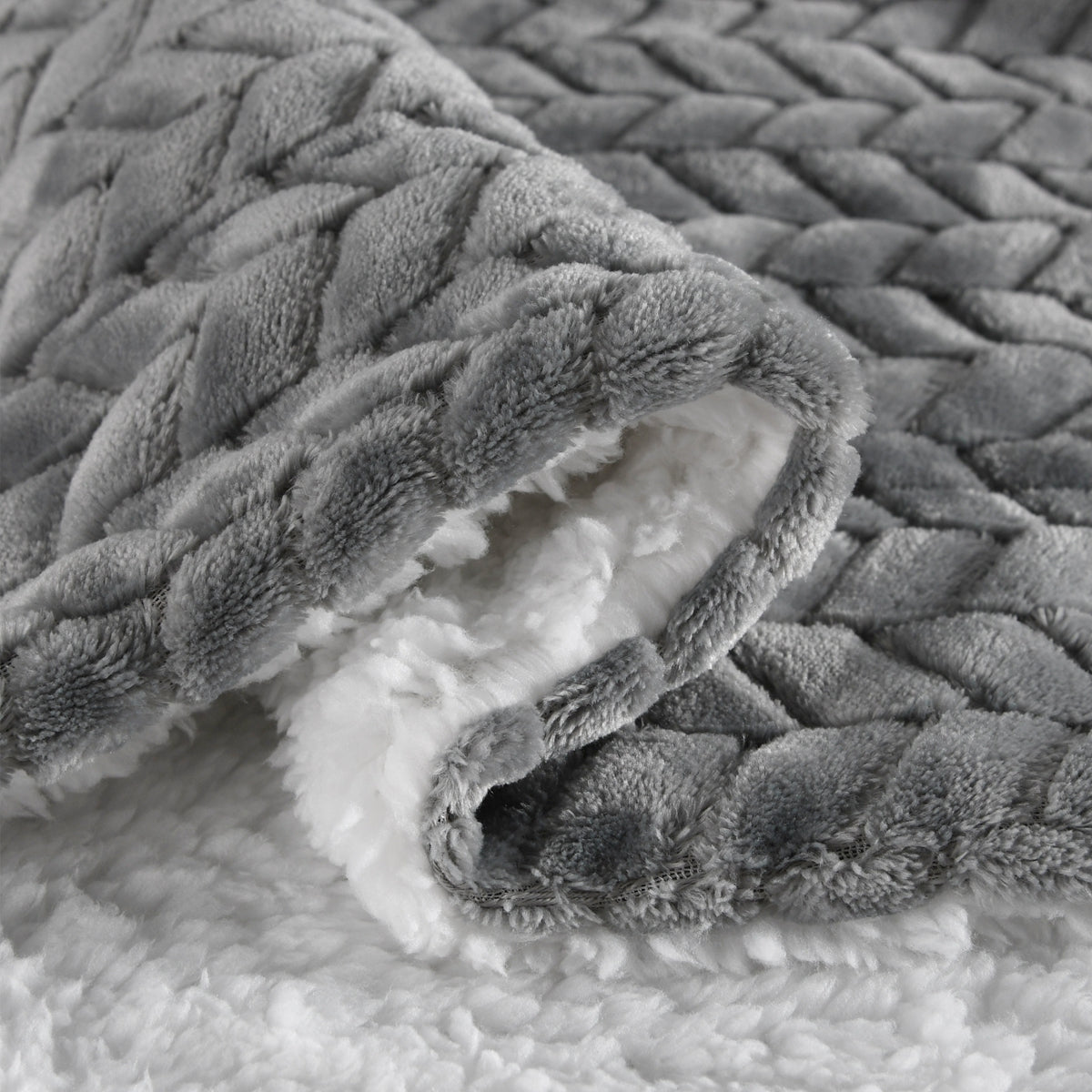 130x160cm Thickening Flannel Lamb Composite Home Office Double-Layer Blanket