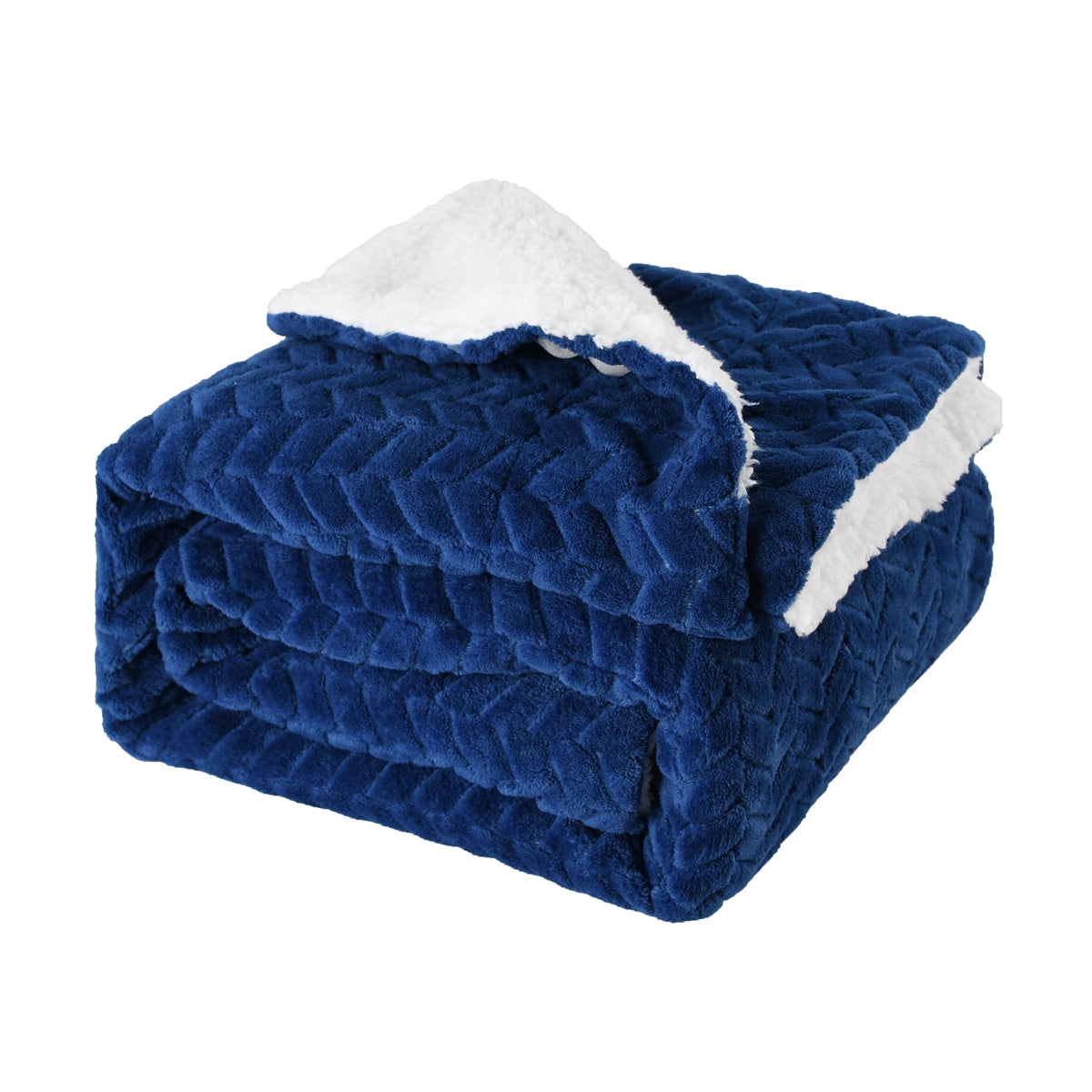 130x160cm Thickening Flannel Lamb Composite Home Office Double-Layer Blanket