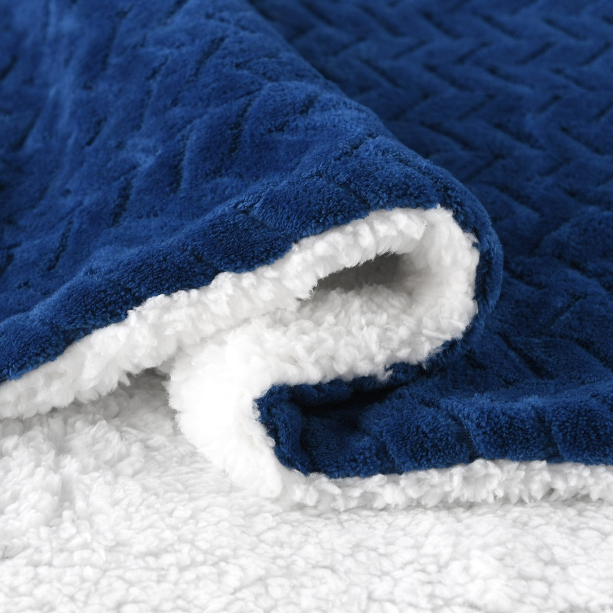 130x160cm Thickening Flannel Lamb Composite Home Office Double-Layer Blanket