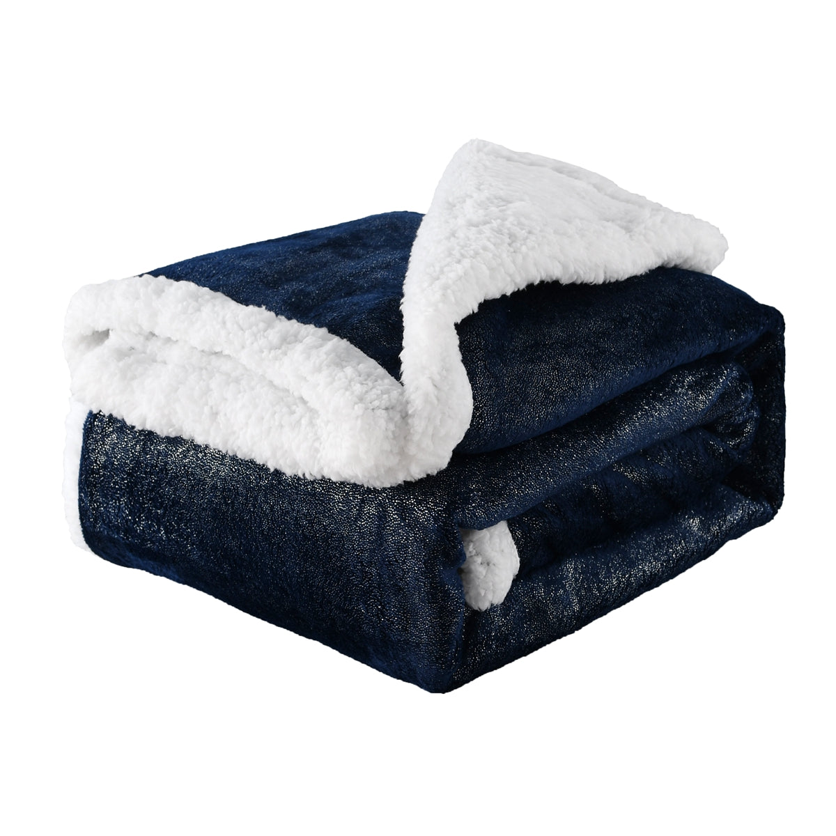 130x160cm Thickening Flannel Lamb Composite Home Office Double-Layer Blanket