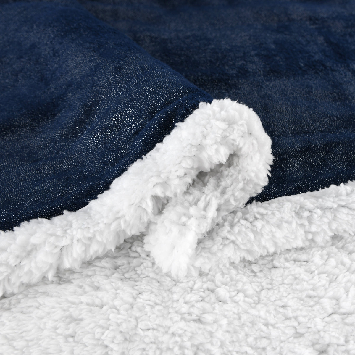 130x160cm Thickening Flannel Lamb Composite Home Office Double-Layer Blanket