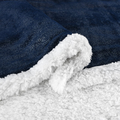 130x160cm Thickening Flannel Lamb Composite Home Office Double-Layer Blanket