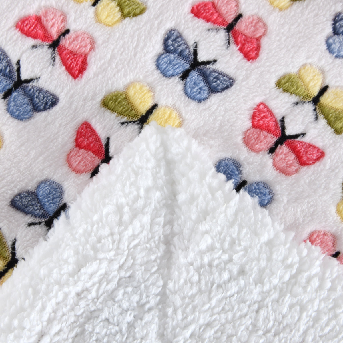 130x160cm Thickening Flannel Lamb Composite Home Office Double-Layer Blanket