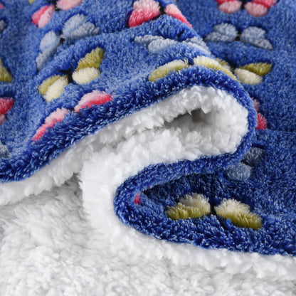 130x160cm Thickening Flannel Lamb Composite Home Office Double-Layer Blanket