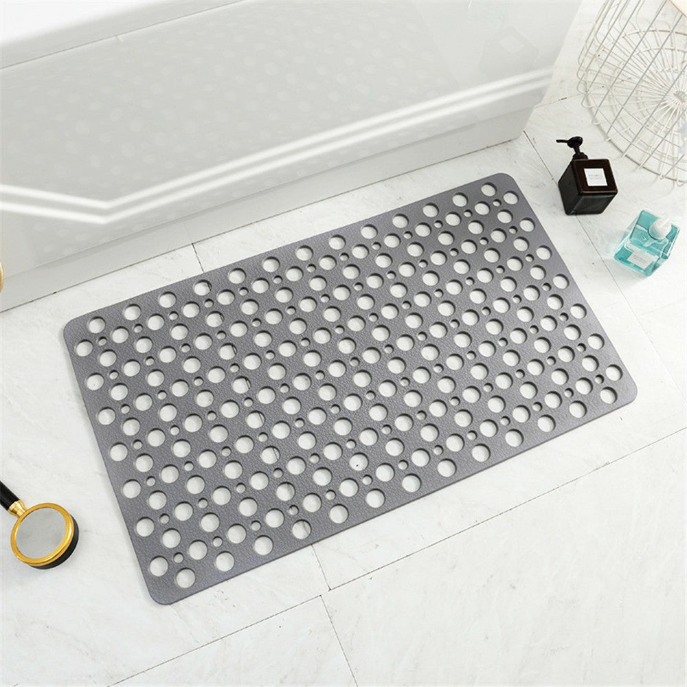 Anti-Slip Anti-Bacterial Bath Mat Bathroom Kitchen TPE Ground Bathtub Mat, Size: 21'' x 21''