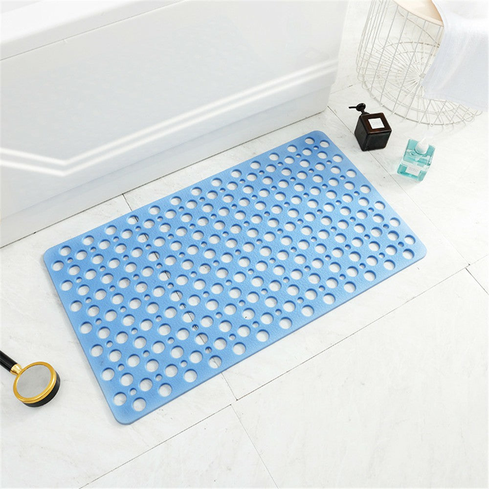 Anti-Slip Anti-Bacterial Bath Mat Bathroom Kitchen TPE Ground Bathtub Mat, Size: 21'' x 21''